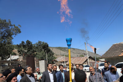 مشعل گاز در ۳۳ روستای بخش هزار‌جریب بهشهر روشن شد