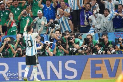 رکورد پرتماشاگرترین بازی جام بیست و دوم  به دیدار تیم ملی فوتبال آرژانتین و مکزیک رسید