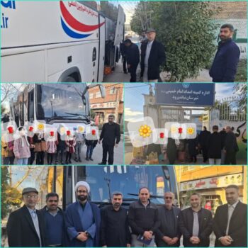 دومین اعزام مددجویان زیارت‌اولی میاندورود به مشهد مقدس؛ ۴۲ نفر راهی حرم رضوی شدند